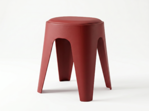 Karrige Mini Oval Pllastike e Kuqe B19-2